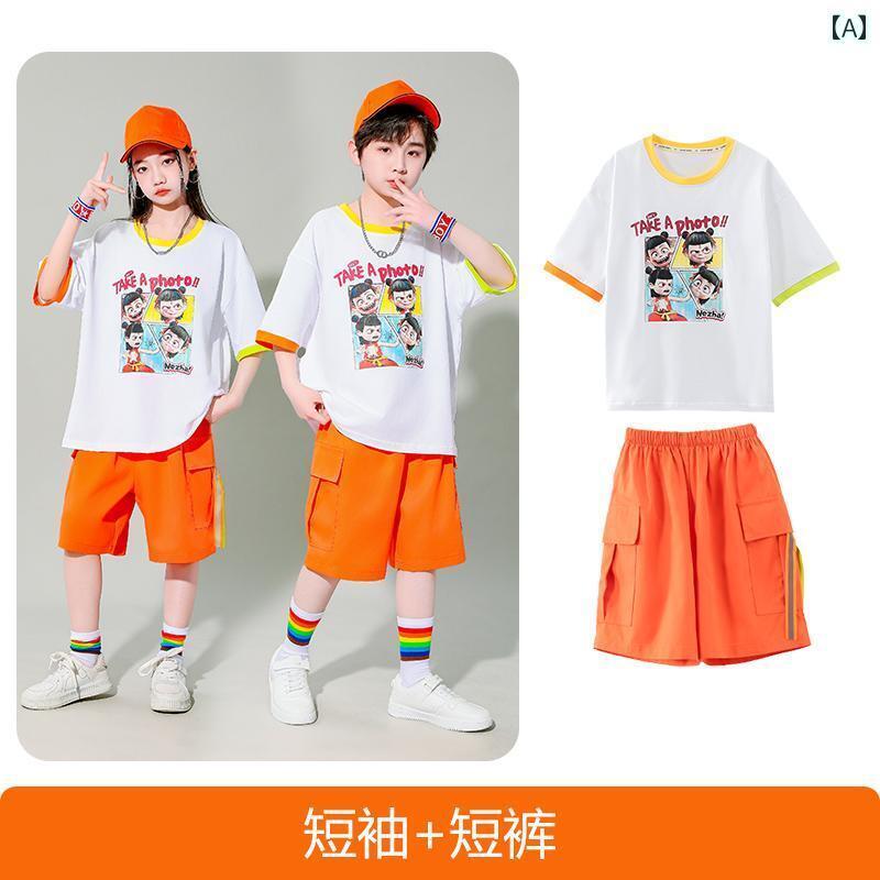 子供服　ダンス　ヒップホップ 子供用 Nezha 服 チアリーディング パフォーマンス 小学生 運動 会 クラス 幼稚園 合唱 スーツ