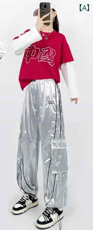 子供服　ダンス　ヒップホップ 学生 ストリート ダンス スーツ 大人 男女 チャイナ 風 ヒップ ホップ ゆったり パフォーマンス 年次 総会 新年 シルバーダンス 衣装