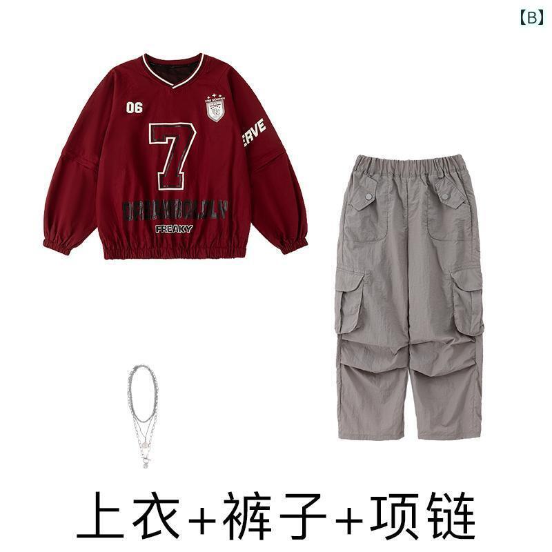 ストリート　子供　ダンス ストリート ダンスの 子供用な 衣装 な クールな 男の子 スーツ ヒップ ホップ 女の子 ドラム パフォーマンス