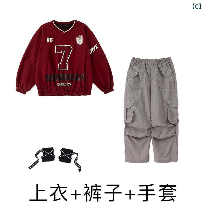 ストリート　子供　ダンス ストリート ダンスの 子供用な 衣装 な クールな 男の子 スーツ ヒップ ホップ 女の子 ドラム パフォーマンス