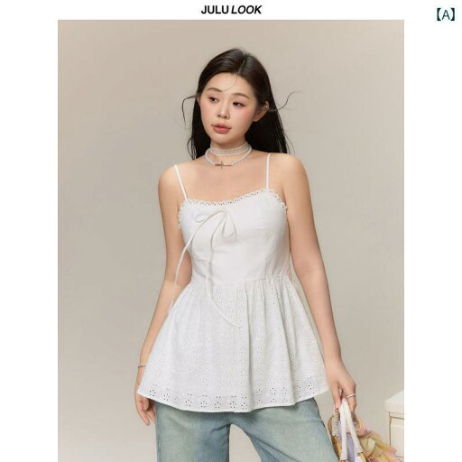 サイクリング ビブ メンズ Julu Studio 窓 辺の 夏の そよ風 少し ふっくらと した mmの フレンチ デザイア ボウ キャミソール 大きいサイズトップス サイクリング ビブ メンズ Julu Studio 窓 辺の 夏の そよ風 少し ふっくらと した mmの フレンチ デザイア ボウ キャミソール 大きいサイズトップス