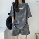 レディース 半袖 ショート 太った mm 300ポンド 大きいサイズ スタイル 半袖 ショート パンツ カジュアル スーツ 女性 夏 ゆったり スポーツ ランニ...