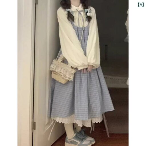 レディース シャツ カジュアル 春秋 森 ツーピース ドレス レトロ フレッシュ カレッジ スタイル 年齢を 減らす 小さい フェアリー プリンセス レディース シャツ カジュアル 春秋 森 ツーピース ドレス レトロ フレッシュ カレッジ スタイル 年齢を 減らす 小さい フェアリー プリンセス