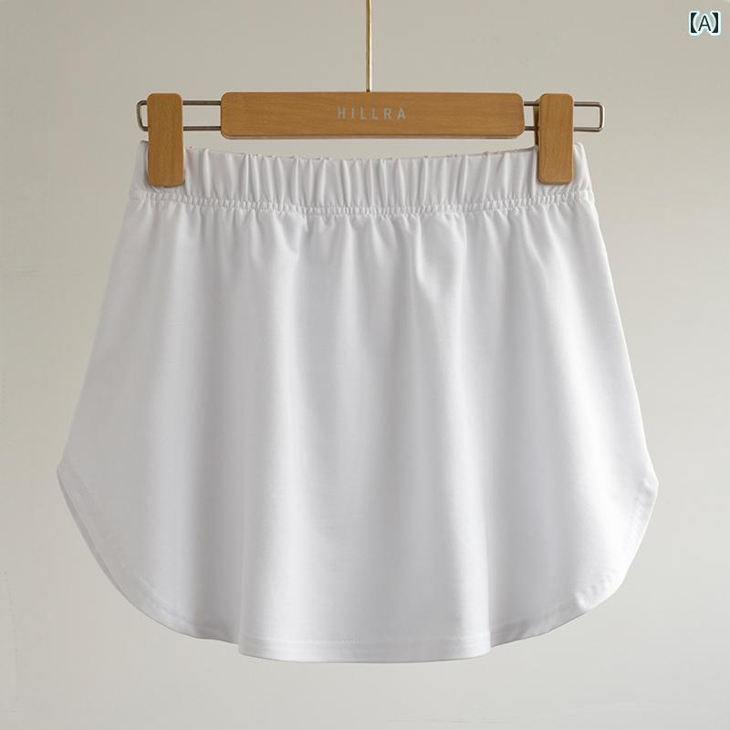 ストレート　生地　ソフト 丸い 弧の 小さい おなら カーテン レディース インナーウェア 重ね 着 した..