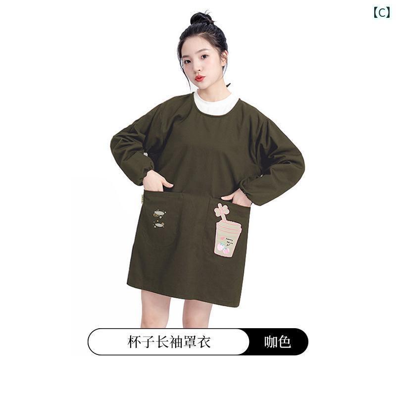 エプロン　レディース　かわいい 女性用新 ホーム 防汚 大人 アウターウェア スタ...