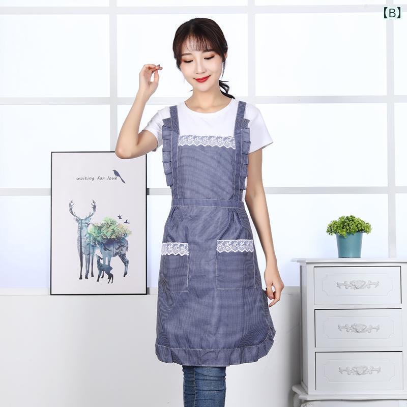 エプロン　おしゃれ　ママ 女性用 ウエスト エプロン かわいい 韓国 夏 薄手 通気性 調理 耐油性 大人用 家庭用 キッチン 作業着