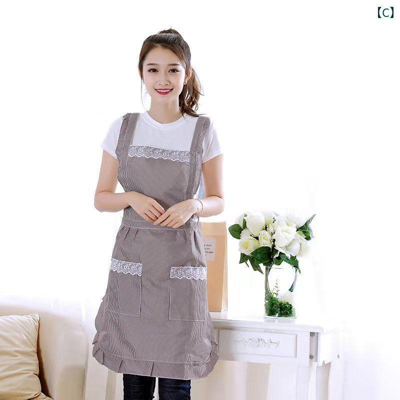 エプロン　おしゃれ　ママ 女性用 ウエスト エプロン かわいい 韓国 夏 薄手 通気性 調理 耐油性 大人用 家庭用 キッチン 作業着