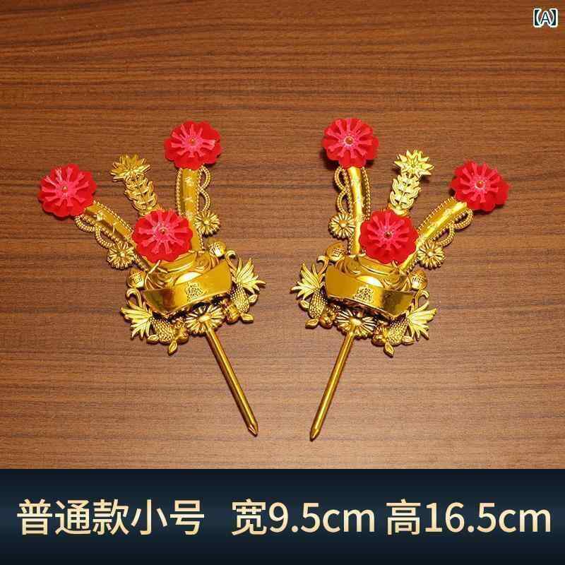 ガーデニング　DIY　道具　 仏を 崇拝 する 金色の 花 師を 潮 汕の 香炉 地主 プラスチック製の 錦