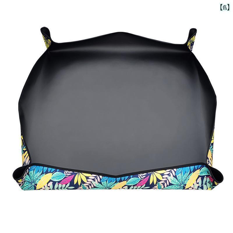 ガーデニング　DIY　道具　 プリント入り 高級 ガーデニング マット 多 肉 植物 バルコニー 鉢植え 土壌 交換 フラワー 混合 植栽 ツール 防水