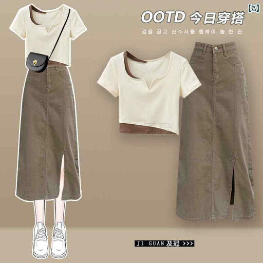 デニム ドレス レディース 夏の 服装 小さい ドレスの 完全な セット 服 2025 レディース デニムスーツ スカート 夏 デニム ドレス レディース 夏の 服装 小さい ドレスの 完全な セット 服 2025 レディース デニムスーツ スカート 夏