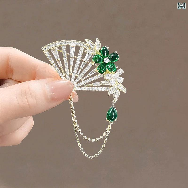 アクセサリー　ピン　ヘア ブローチ レトロ ハイエンド 精巧 個性 高級 パール タッセル 女性用 ジュエリー セーター アクセサリー ボタン ピン