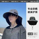 メンズ 帽子 キャップ 帽子 メンズ 夏の 日焼け防止 UV カット つば 広の 日よけ 漁師の ショール ハット サンハット