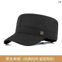 メンズ 帽子 キャップ 春秋 中年 父親の 帽子 メンズ オール シーズン フラット キャップ 祖父 老人 カジュアル ダックビル スカーフ 付き 高齢者用