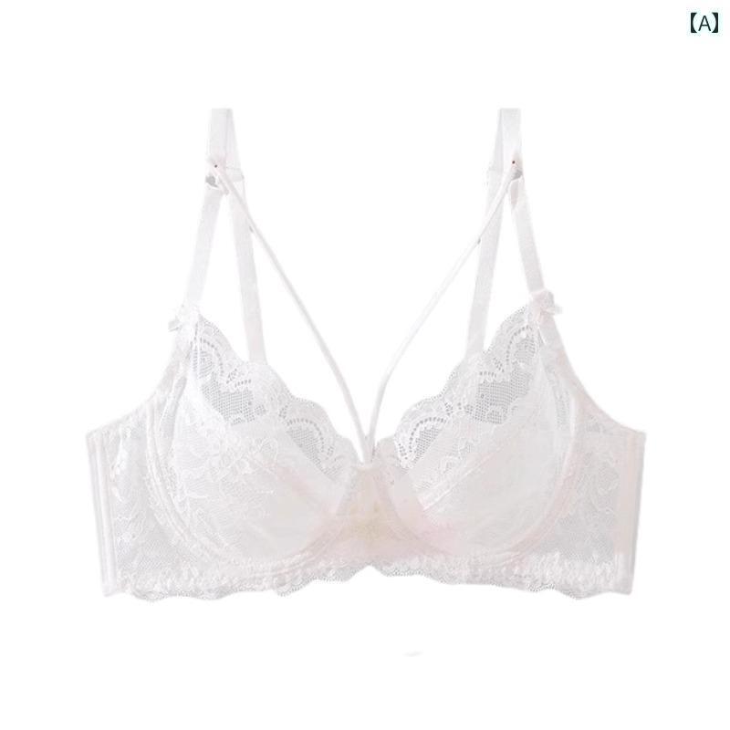 ブラ　レース　下着 魅惑的 大きいサイズ 下着 大きい 胸の 女性用 小さい サイズ 薄型 サイド ブレス..