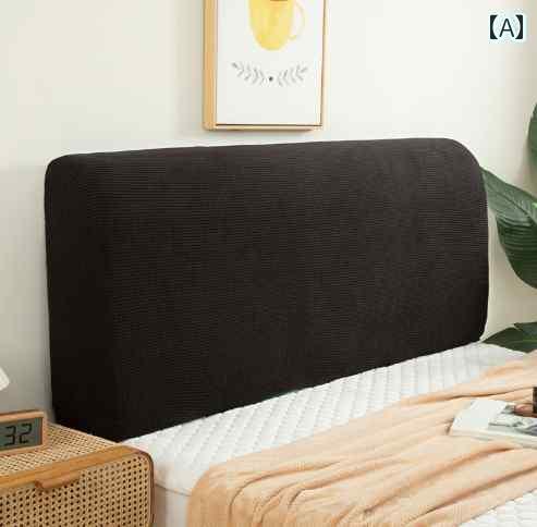 ベッド　カバー　 色 シンプル フル 弾性 生地 カバー ベッド ヘッド 背もたれ カバーレザー ソフト ダ..