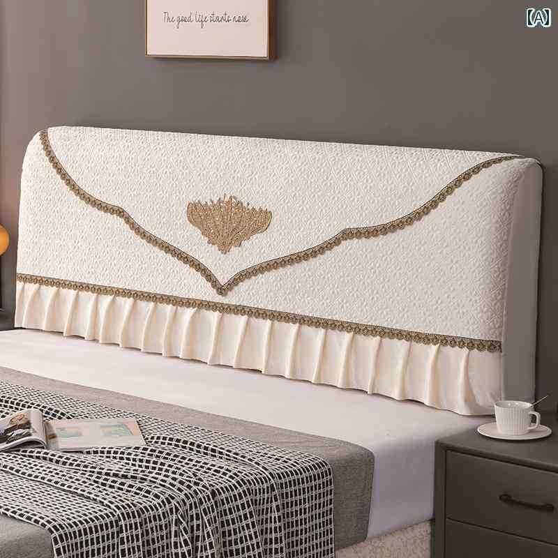 ベッド　カバー　 高級 ベッド サイド カバー フル 厚く 取り外し 可能で 洗える ユニバーサル ヨーロピアン カーブ ソフト クッション 新