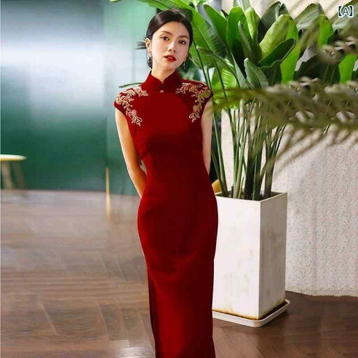 赤いドレス レディース トースト ドレス 花嫁 2025 高級 中国 レトロ 修正 チャイナ 婚約 結婚式 帰国 カジュアル 赤いドレス レディース トースト ドレス 花嫁 2025 高級 中国 レトロ 修正 チャイナ 婚約 結婚式 帰国 カジュアル