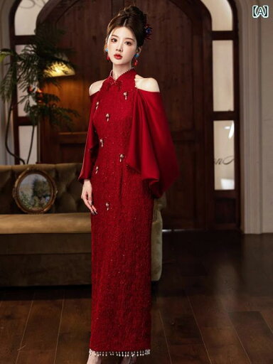 赤いドレス レディース チャイナ風 モーニング ドレス 花嫁の トースト ウェディング 婚約 チャイナ 赤い お返しの パーティー 外出用の カジュアル 高級 赤いドレス レディース チャイナ風 モーニング ドレス 花嫁の トースト ウェディング 婚約 チャイナ 赤い お返しの パーティー 外出用の カジュアル 高級