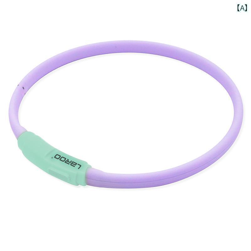 犬用　首輪 LED LaRoo Leno F 35 チーズ 発光 リング 子犬 猫 夜 光 首輪 犬 散歩用 テディ ビション