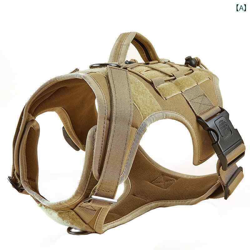 わんちゃん　ハーネス　かわいい 犬用 タクティカルベスト トレーニング用 ハーネス ゴールデンレトリ..