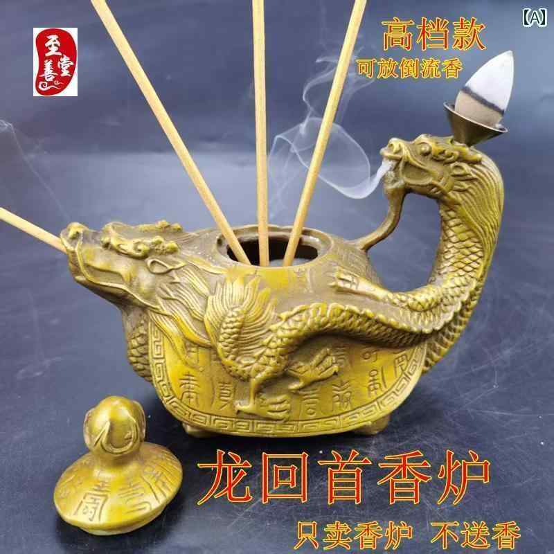 中国清時代景泰蘭香炉の置物 激安骨董品 風水財運 AK491A4-4