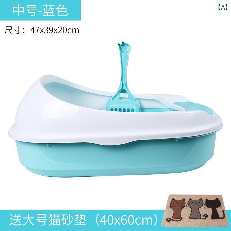 猫 トイレ ボックス 猫用 トイレ ボックス 半 密閉 式 飛 沫 防止 小型 子猫用 オープン 掃除 用品 大型