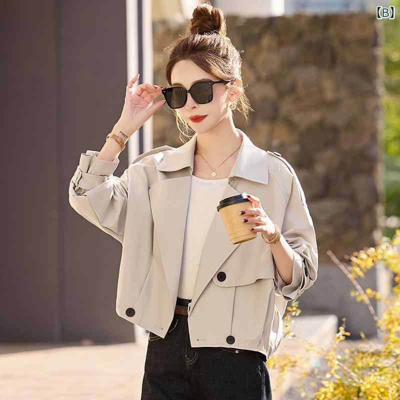 スーツ ジャケット レディース レディース ショート コート 2025 春新 スタイル ファッション ルーズ カジュアル アンコラ レッド ショート ウィンドブレーカー コート スーツ カラー