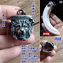 ペンダント ネックレス アクセサリー 925 スター リング シルバーの イノシシ 歯 列 矯正 器具の 歯の 象嵌 ヴィンテージ メンズペンダント クローセッ...