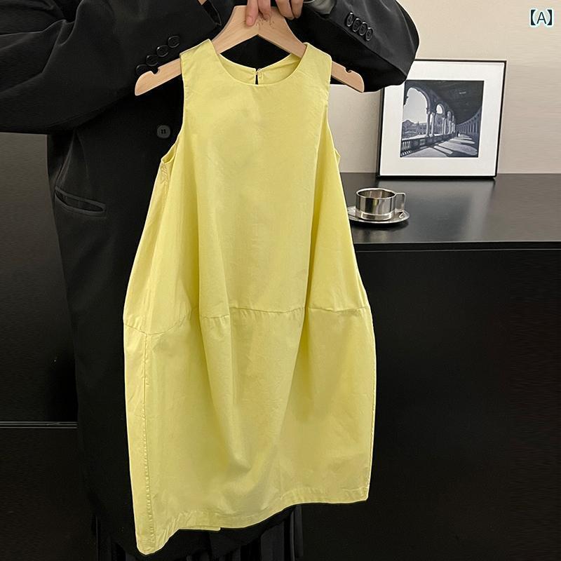 子供服　カジュアル　かわいい 韓国 子供服の 女の子 ドレス 2025 夏の 無地 ファッション スリット ベ..