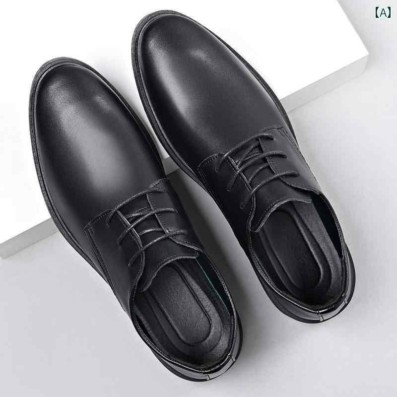ビジネス 革靴 シューズメンズ 2025 春秋 英国 風 カジュアル ビジネス フォーマル レザーシューズ メ..