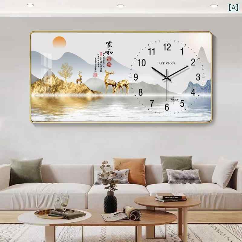 壁掛け 時計 おしゃれ チャイナ風 テーブル リビング ルーム 2025 壁掛け 時計 ホーム ファッション モダン シンプル サイレント クォーツ