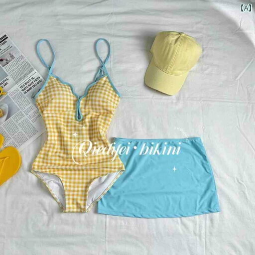 ビキニ 水着 レディース レディース イエロー グリッド 水着 お腹を 隠して 細く 見える 女の子用の セパレート スカート 小さい さわやか 温泉 旅行 写真 撮影用 ビキニ 水着 レディース レディース イエロー グリッド 水着 お腹を 隠して 細く 見える 女の子用の セパレート スカート 小さい さわやか 温泉 旅行 写真 撮影用