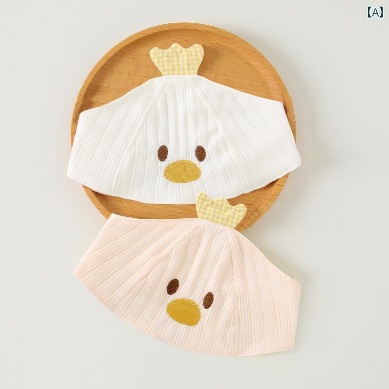 赤ちゃん　帽子　ベビー ベビー 帽子 夏用 綿 薄手 フォンタネル 0 ～ 3ヶ月 通気性 クール 6歳用 新生..