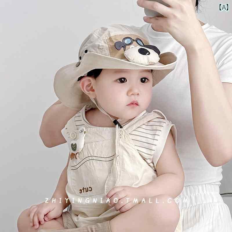 赤ちゃん 帽子 ベビー ベビー サンハット 夏用 薄手 速乾 漁師 帽 かわいい 子供用 旅行用 フォワード ハット