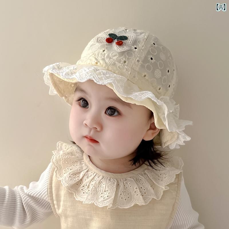 赤ちゃん　帽子　ベビー ベビー 帽子 春秋 薄型 サンハット 夏 プリンセス ハット 小さい 月 日焼け防止 フィッシャーマン