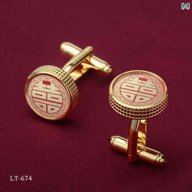 カフス ボタン シャツ カフス メンズ フレンチ シャツ ボタン スーツ ライト 高級 ハイエンド ゴールデン 新郎 ウェディング 言葉