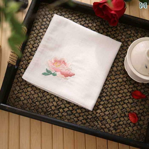 ハンカチ スカーフ ハンカチ 刺繍 アンティーク チャイナ風 メンズ レディースの な ギフト 吸汗性 ポータブル コットン ソフトスクエア スカーフ 牡丹 ハンカチ スカーフ ハンカチ 刺繍 アンティーク チャイナ風 メンズ レディースの な ギフト 吸汗性 ポータブル コットン ソフトスクエア スカーフ 牡丹