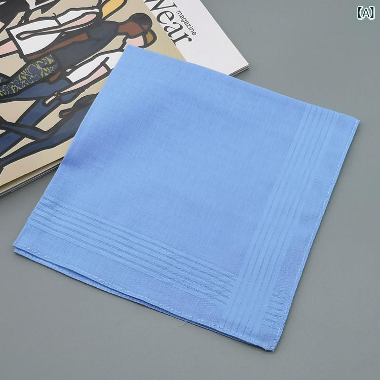 ハンカチ　ハンドタオル 無地 コットン ハンカチ 男女兼用 スウェット タオル スクエアタオル 吸汗性 ..