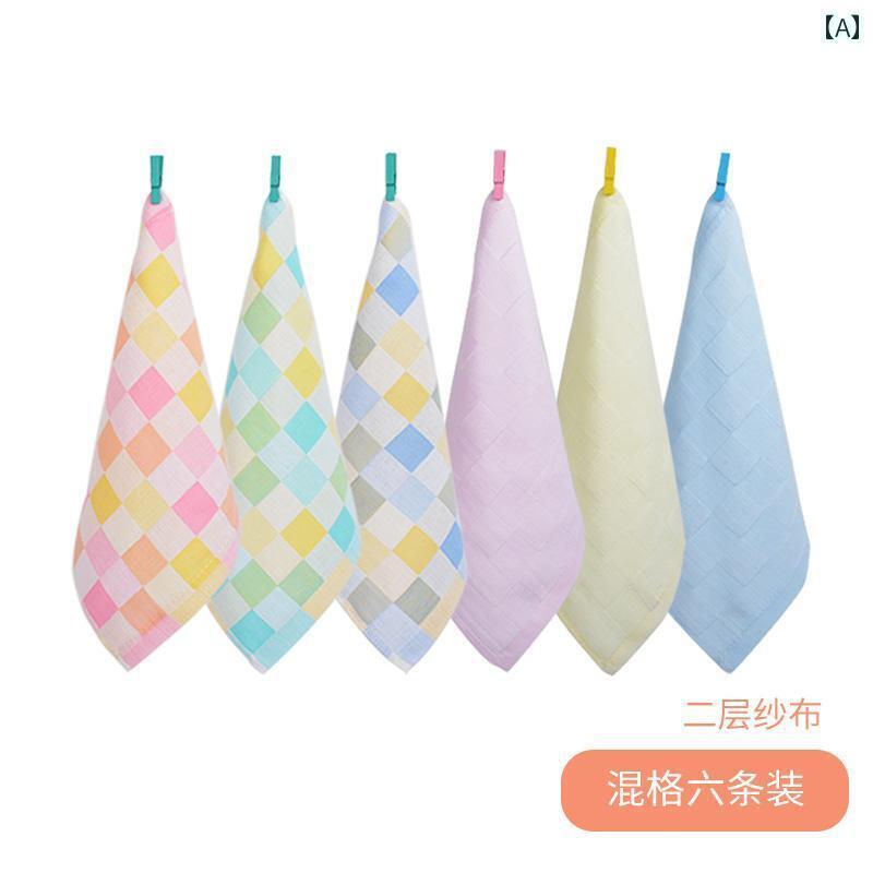 ハンカチ　ハンドタオル ガーゼ 小さい 正方形 タオル 綿 ストラップ 付き ベビー マウス 子供用 ハンドタオル ハンカチ 幼稚園