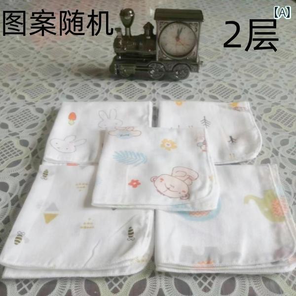 ハンカチ　ハンドタオル 新生児用 綿 ガーゼ ベビーウォッシュ クロス 5枚 パック 小さい 正方形 タオル 子供用 ハンカチ 授乳用