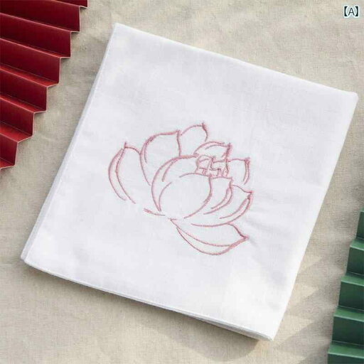 ハンカチ ハンドタオル 綿 ハンカチ 刺繍 アンティーク レトロ 漢服 汗を 拭く 正方形の タオル 小さい 蓮 ハンカチ ハンドタオル 綿 ハンカチ 刺繍 アンティーク レトロ 漢服 汗を 拭く 正方形の タオル 小さい 蓮