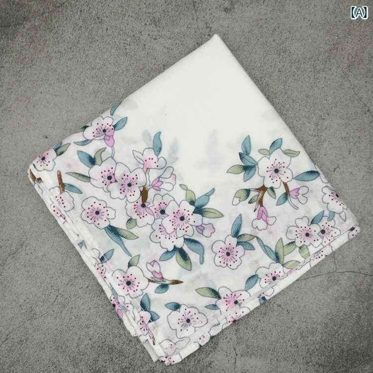 ハンカチ ハンドタオル 桜 レディース 綿 ハンカチ 汗 拭き 桜の お土産 誕生日 プレゼント