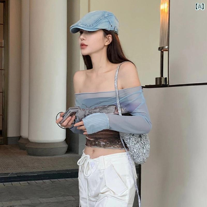 カウボーイ　レディース　帽子 女性用 ブルーデニム フォワード ハット 夏 ファッション レトロ ヴィン..