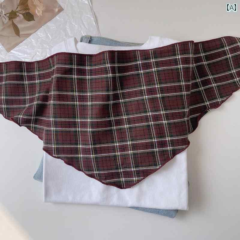 スカーフ　おしゃれ レディース 2025秋冬 レディース チェック 柄 三角 スカーフ レトロ ショール 暖か..