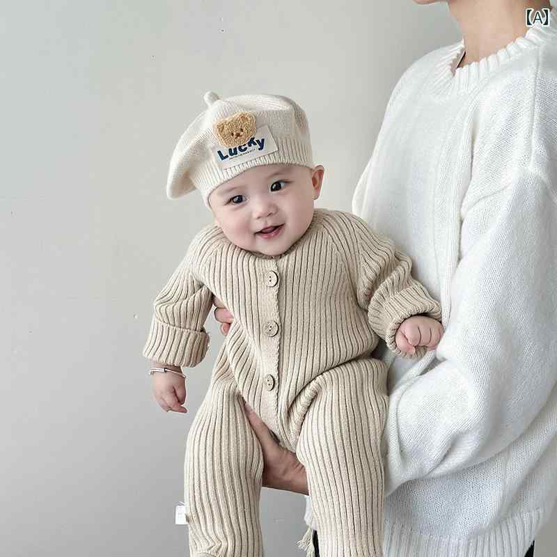 ベビー 帽子 子供用 ベビー ベレー 帽 秋 冬 小さくて かわいい 男の子と 女の子用 ニット ウール 帽子..