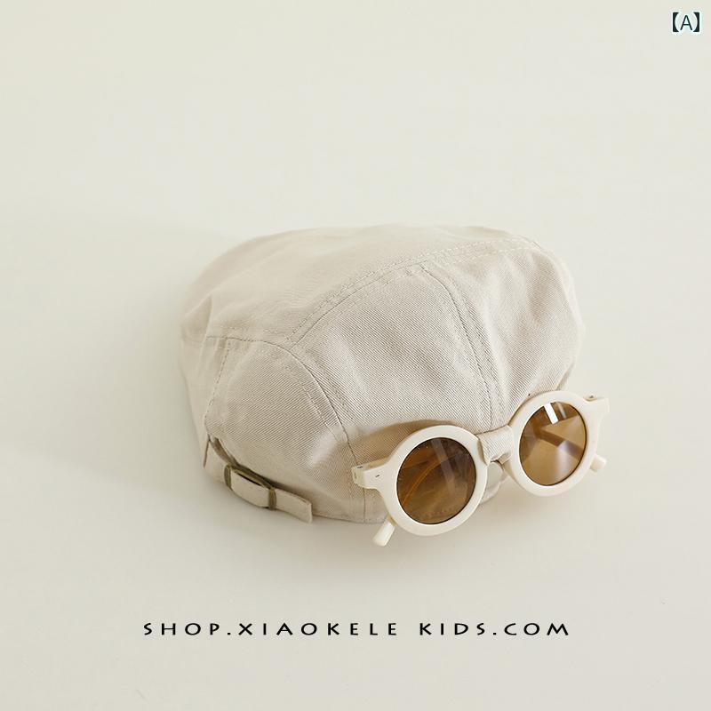 子供の 帽子 2025年 新作 ベビー 帽子 春秋 薄型 ベレー 帽 イギリス 男の子と 女の子用 前向き 帽子、..