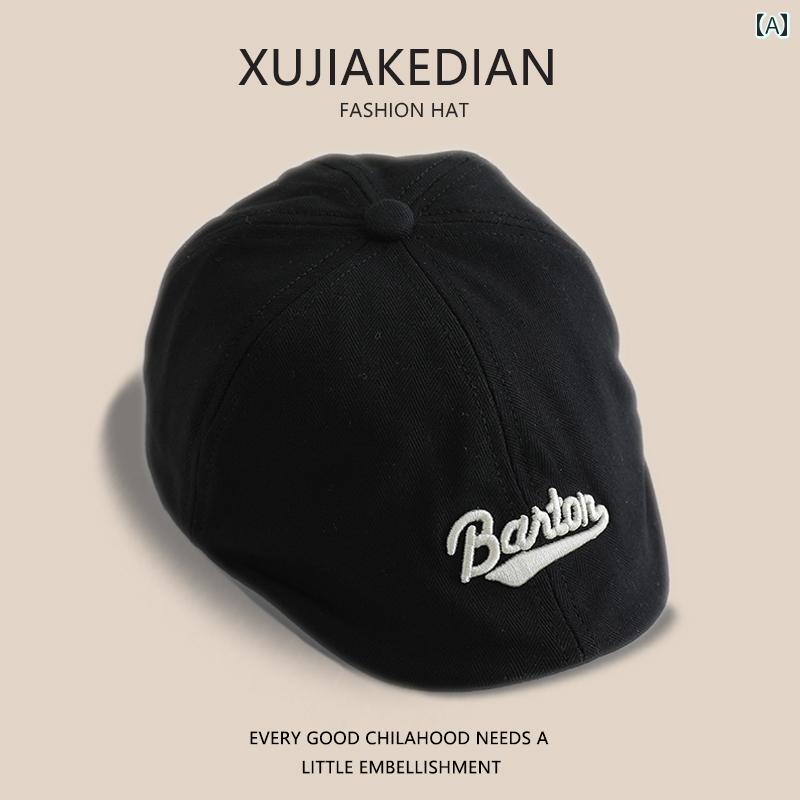 子供の 帽子 韓国の ベビー 帽子、 春と 秋、 薄型、 万能 ベレー 帽、 男の子用 ピーク キャップ、 女..