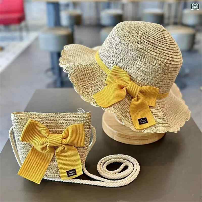 子供用 帽子 麦わら 帽子 子供用 サ