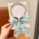 ヘッド バンド ヘア アクセサリー キッズ 子供用 編み込み リボン ヘッド バンド、 女性用 パール 花柄 ヘッド バンド、 シルクスカーフ ヘア バインディ...