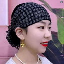 スカーフ 帽子 女性 白髪を 隠す ための ファッショナブルで スタイリッシュな フード 付き キャップ、 薄い ウィッグ キャップ、小さな 梅の 花の 母の 帽子、 家庭用の 新しい スタイル、 高齢者向けの ファッショナブルな スカーフ キャップ